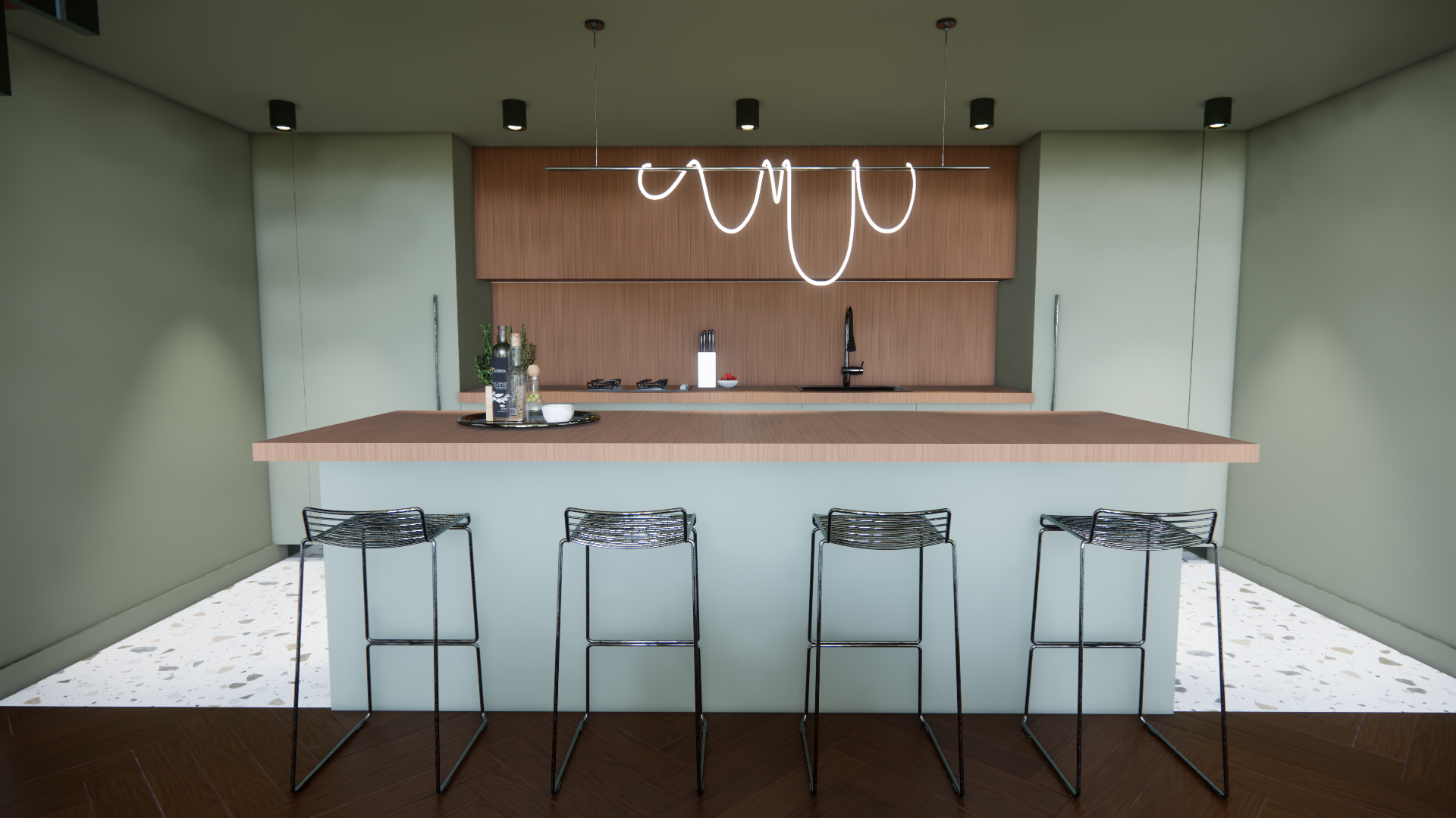 Appartement Monochrome — appartement réhabilitation maison de ville, vue 10