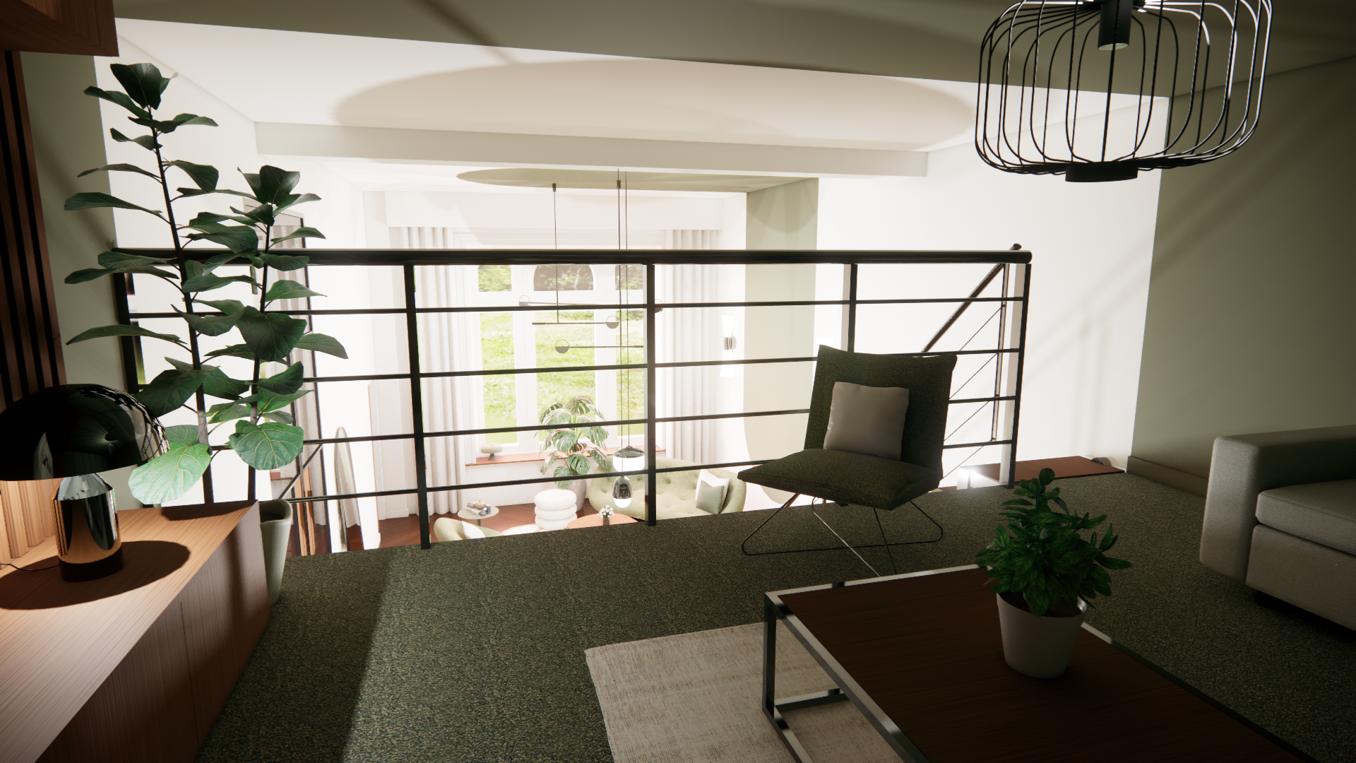 Appartement Monochrome — appartement réhabilitation maison de ville, vue 3