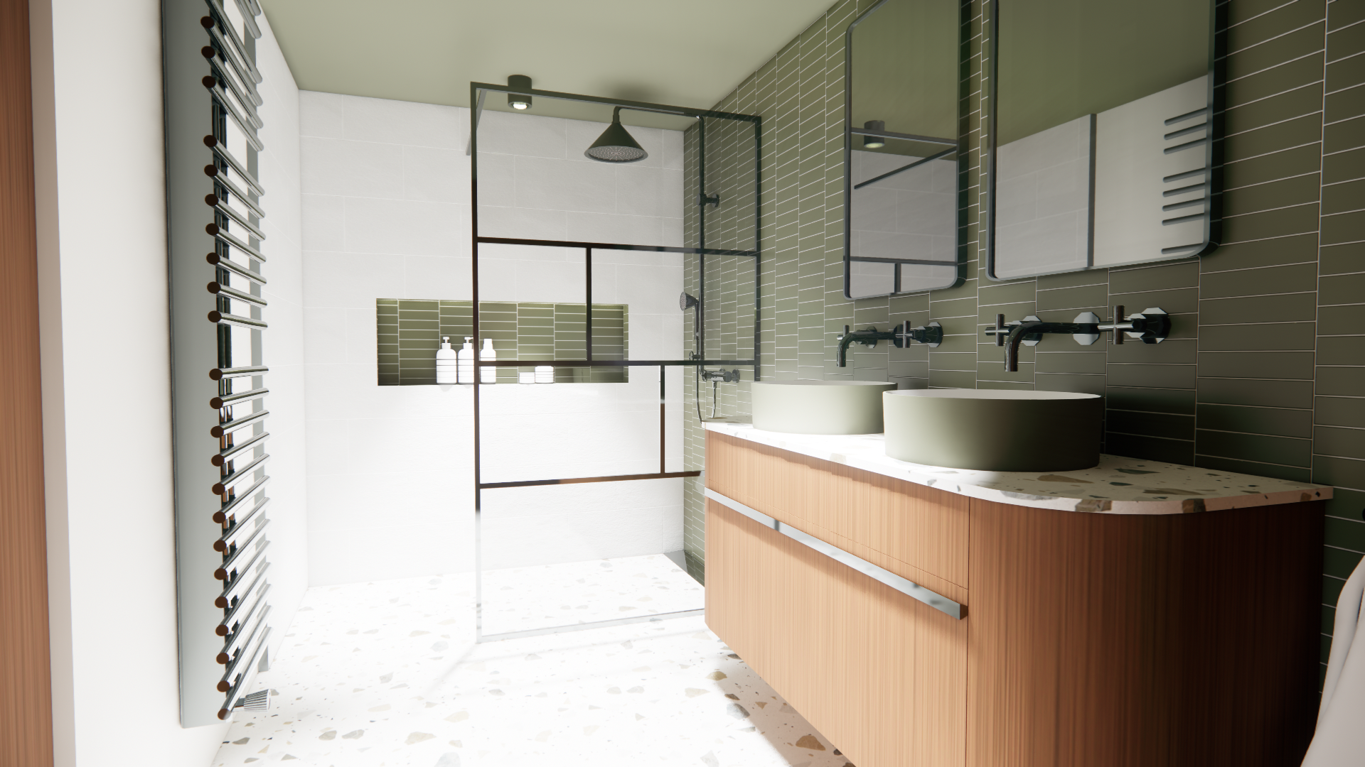 Appartement Monochrome — appartement réhabilitation maison de ville, vue 4