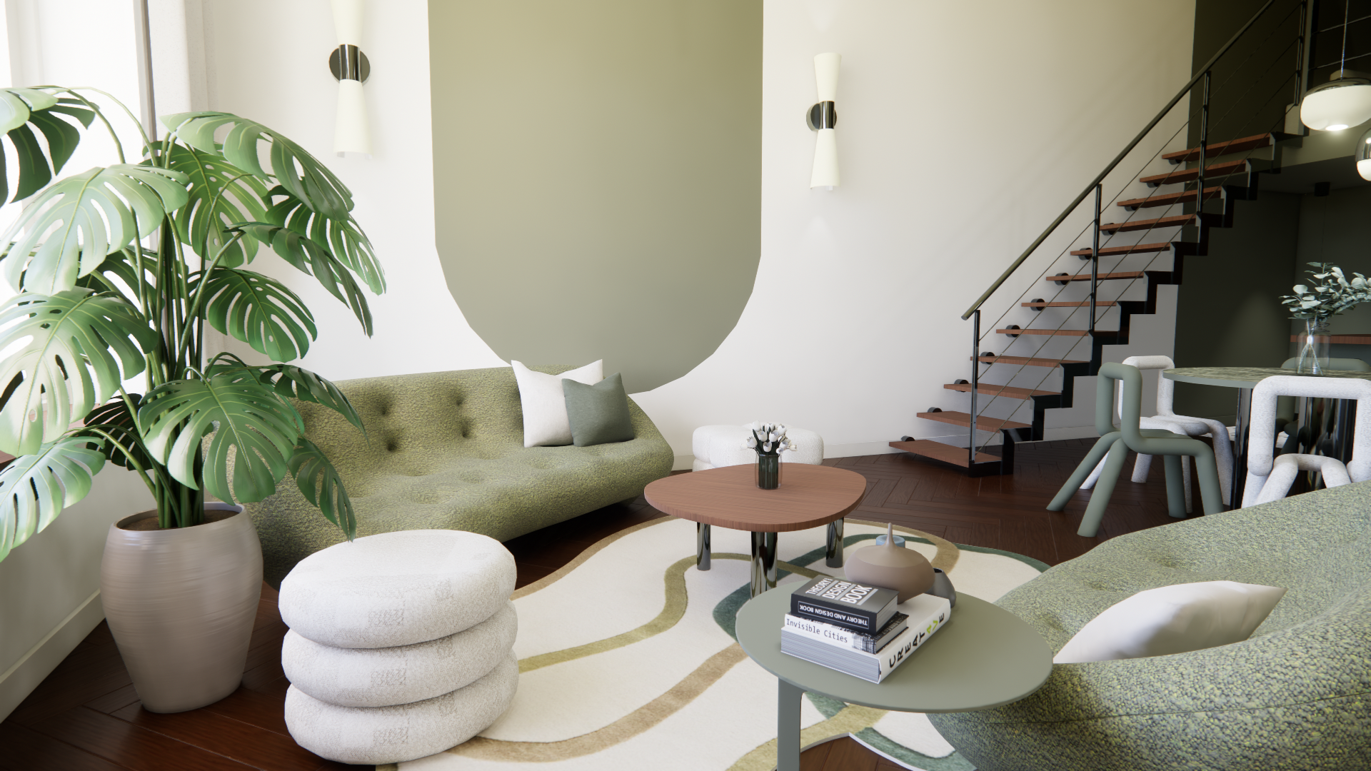 Appartement Monochrome — appartement réhabilitation maison de ville, vue 6